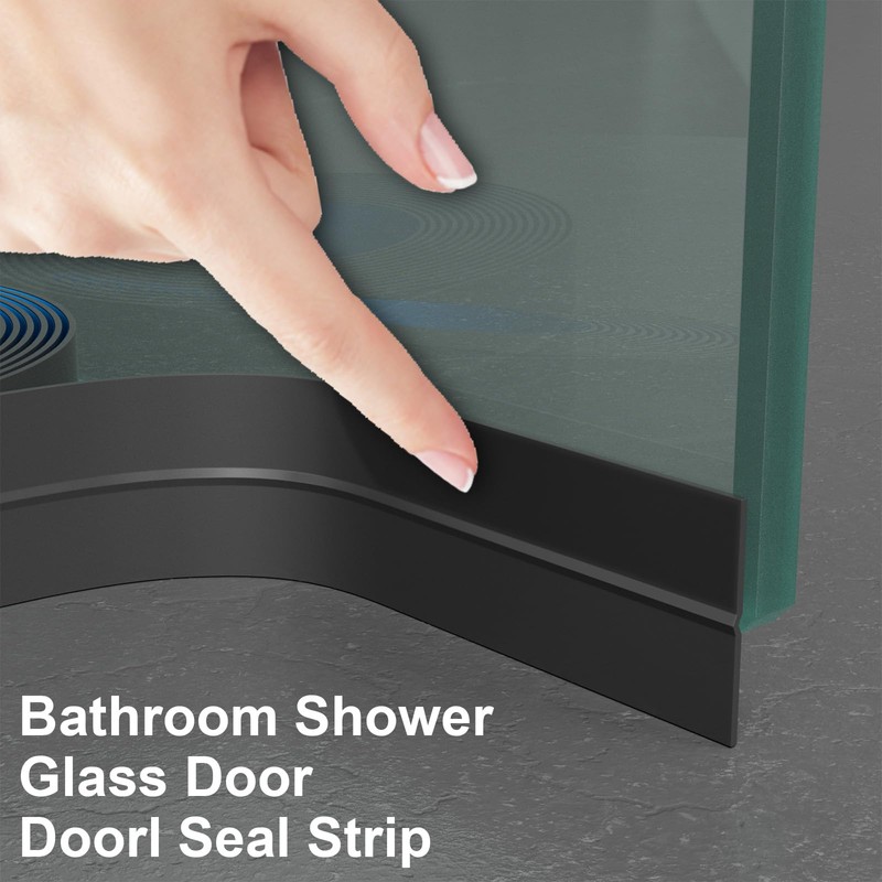 Greymond Silicone Door Seal Strip, Door Sweep Weather Stripping Tape
