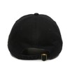 Bass Clef Baseball Cap Embroidered Cotton Adjustable Dad Hat Black