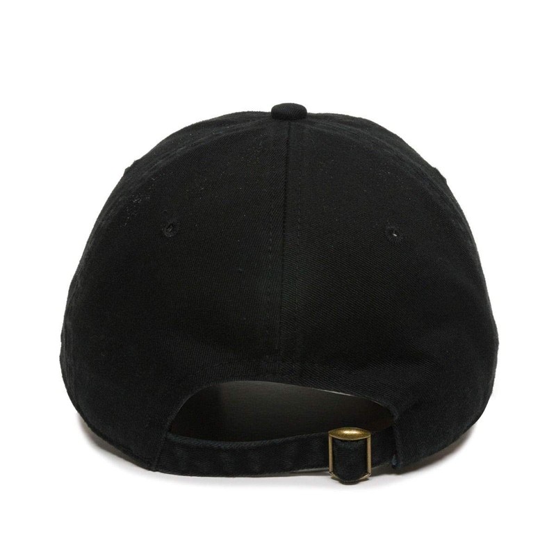 Bass Clef Baseball Cap Embroidered Cotton Adjustable Dad Hat Black
