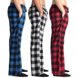 #followme Polar Fleece Pajama Pants for Men - (Pack of 3) 45960-A-M-SIOC