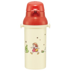 Skater (Skater) Water Bottle for Children, Direct Drink, 480ml, Plastic, One-Touch, Dishwasher Safe, Made in Japan, Ghibli, Totoro, Mei, for Girls, PSB5SANAG-A