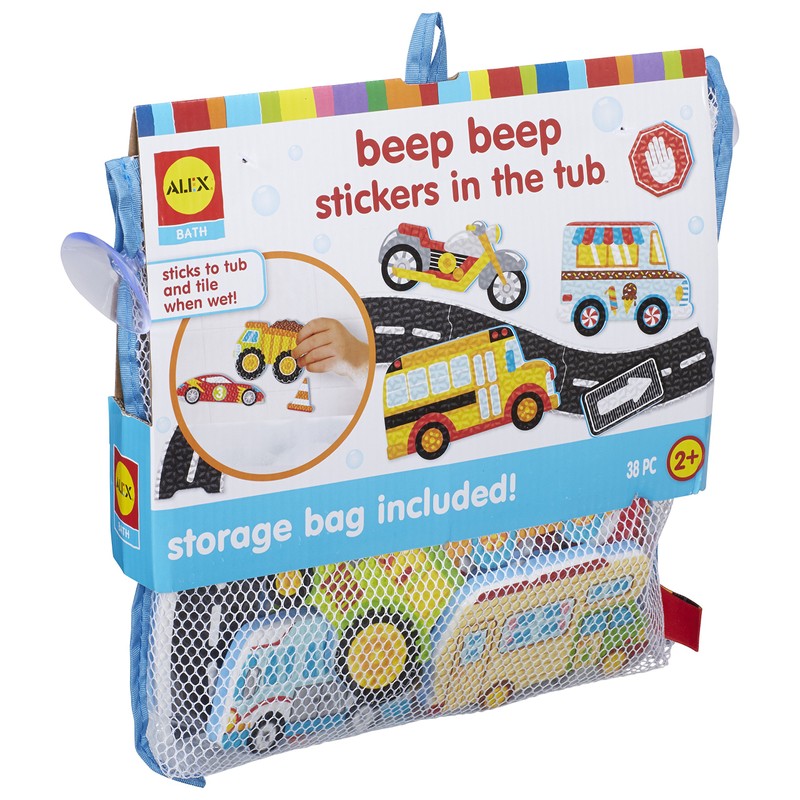 Alex Bath Beep Beep Stickers in The Tub Bath Toy