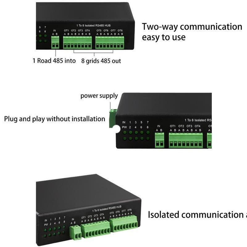 Serial RS232 RS485 RS422 to Fiber Converter Bidirectional Optic Modem
