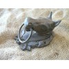 Large CAST IRON Horse Head Ring Hitching Post Barn Holder
