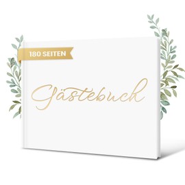 Fosdaling Wedding Guest Book - Guest Book - 180 Blank Pages Premium Thick Paper Wedding Album - Wedding Book Guest Book for Weddings, Birthdays, Baby Showers, Holidays etc