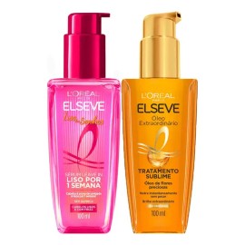 Sérum Elseve Smooth Dream con aceite extraordinario