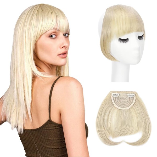 TESS Clip-In Extensions Like Real Hair, Fringe Hairpiece, Ombre Hair