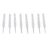 8pcs Crochet Hooks Ergonomic Design Comfortable Handle Easy Identification Compact