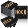60 Pcs Hoco Cocktail Paper Napkins 6.5 x 6.5 Black