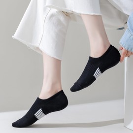 JORMATT 6 Pairs No Show Socks Womens Cushioned Low Cut Athletic Liner for Sneakers Ankle Invisible Running Socks Non Slip, Women Shoe Size 5-8