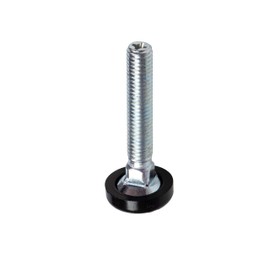 Gedotec Adjusting Screw for Furniture Feet, Adjustable Foot for Table Legs, Adjusting Screw for Screwing - H7650 | Thread M8 x 45 mm | Galvanised Steel | Made in Germany | Pack of 10 - Machine Feet