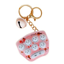 Mini Palm Ground Mouse Keychain, Palm Electronic Game Portable Decompression Keychain, the Best Gift for Friends, Classmates, and Family, Cute and Interesting Car Keychain