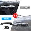 sportuli Carbon Fiber Mirror Covers +Door Handle Covers Replacement for