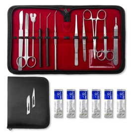DEXSUR Anatomy Dissection Kit - 11 Pc Stainless Steel Tools for Education & Research, Ideal for Students & Professionals in Biology, Veterinary & Zoology
