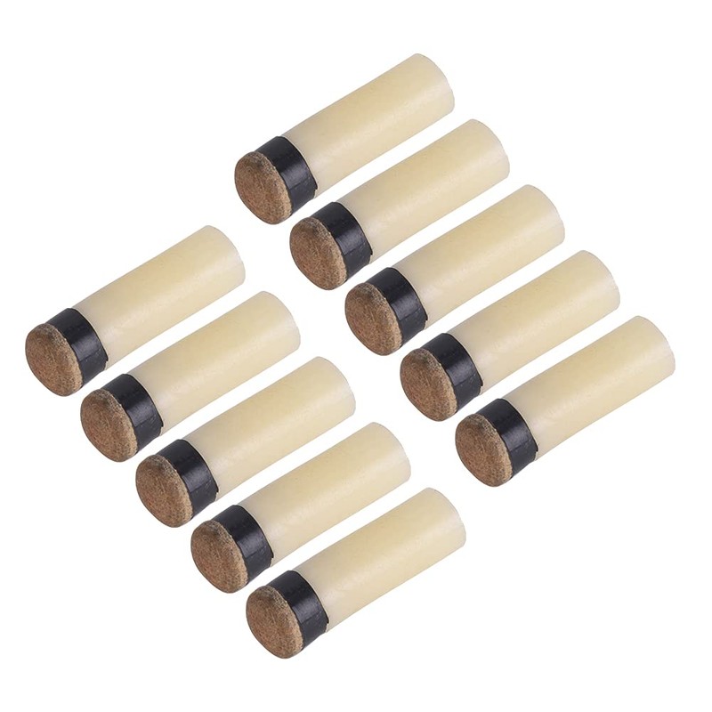 10Pcs Billiard Cue Tips 12/13mm Snooker Pool Cue Tip Replacement