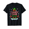 Candy Cane Team Christmas Elf Costume Candies Lover Kids T-Shirt