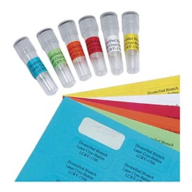 Diversified Biotech Tough-Spots RNBW-1100 Polyvinyl Laser Label, 1/2" Diameter, Rainbow Pack (Pack of 3840)