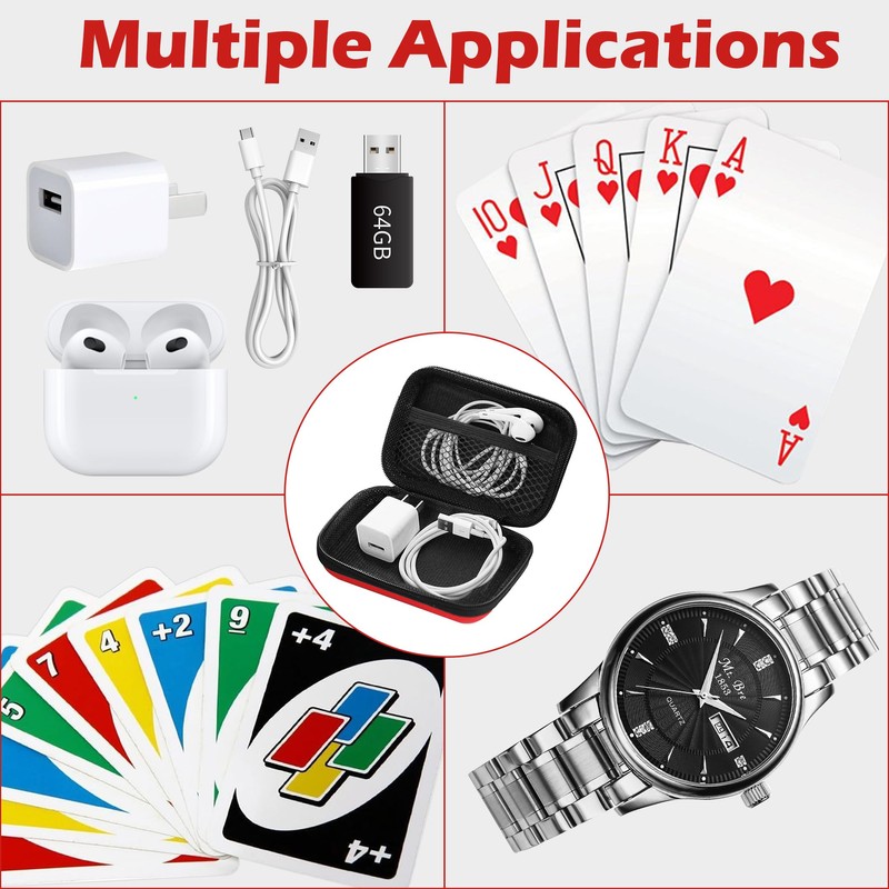 mwellewm Playing Cards Case for UNO, Card Game Case, Practical