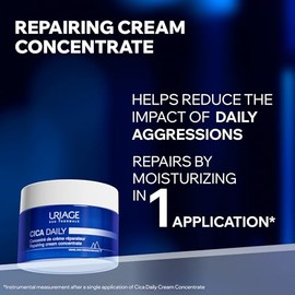 Uriage Cica-Daily Crema Reparadora Concentrada 50ml -con Centella Asiática, Ácido Hialurónico y Vitamina B5 - Repara e Hidrata en 1 Aplicación - Sin P