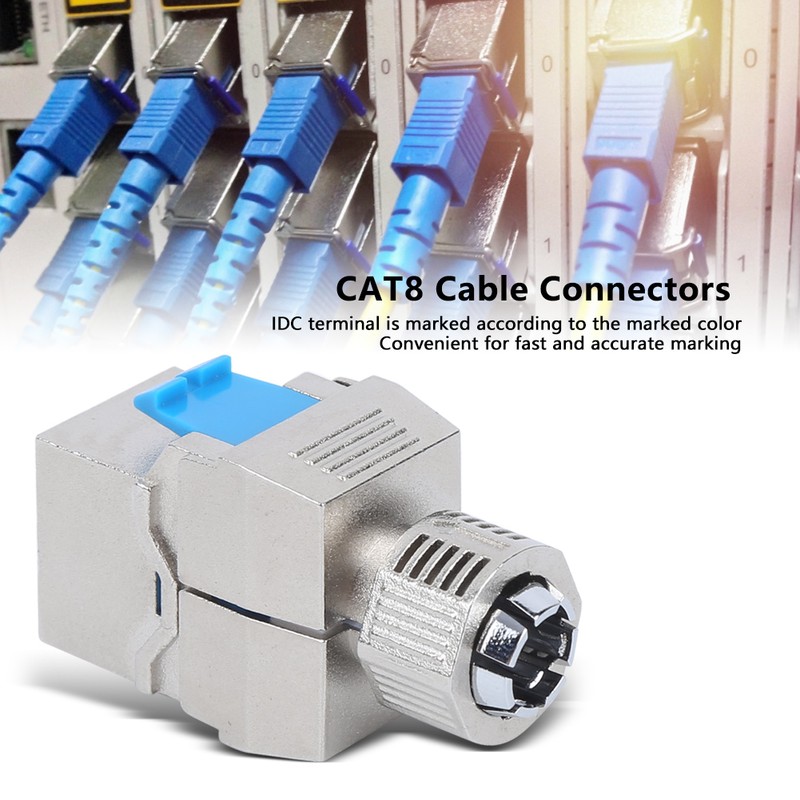 CAT8 Module Computer Network No Punch Down Tool Shielded RJ45