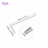 sourcing map 5 Pack 0.7mm Hex Key Wrench, L Shaped