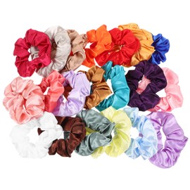 SAFIGLE 20Pcs Scrunchies for Women Elastic Hair Ties and Ponytail Holders Elegant Hair Accessories for All Occasions Comfortable Stylish and Practical
