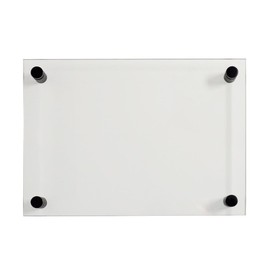 EH Design Acrylic Door Sign / Wall Sign I Transparent Clear Cover Office Sign for Writing Yourself Information Sign for Wall Mounting I Includes Mounting Material (120 x 210 mm Black)