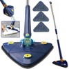 CraftinAround 360 Rotatable Adjustable Cleaning Mop Extendable Triangle Mop with