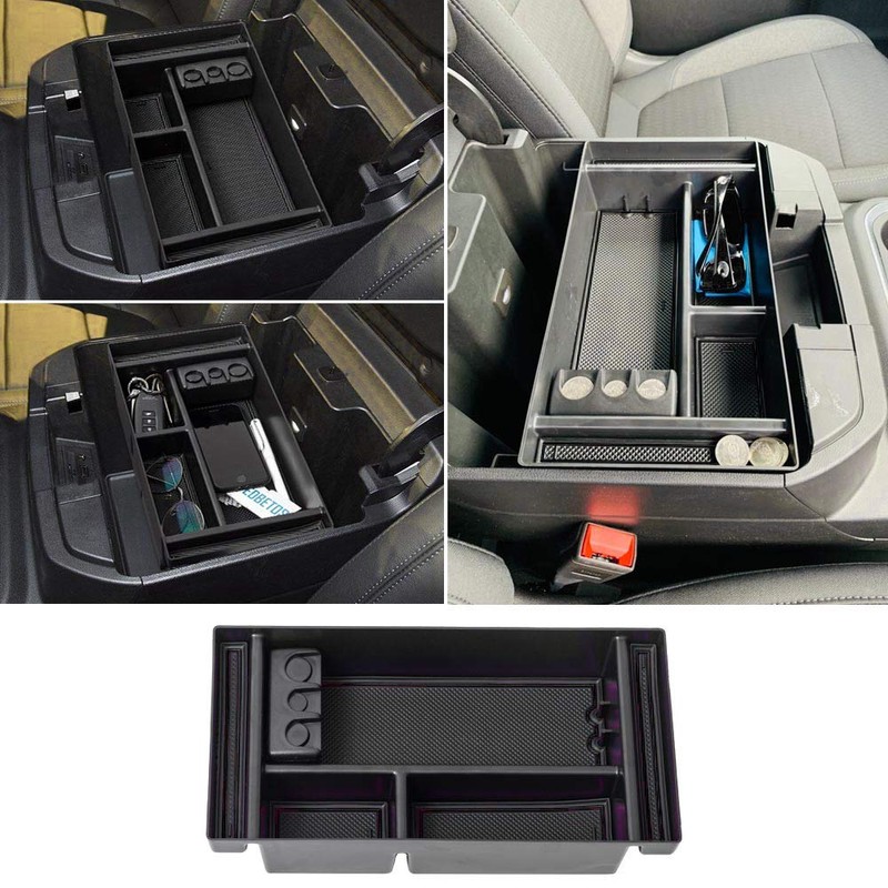 EDBETOS Center Console Organizer Tray Compatible with Chevy Silverado 1500/GMC