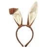 evelay Brown Bendable and Long Rabbit Ears Headband Ideal Cute