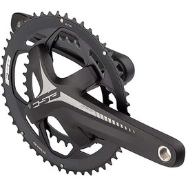 Full Speed Ahead - Omega Adventure Series Alloy Double Crankset Without Bottom Bracket | MegaExo and BB386EVO Technology | for Road Bike | 10/11 Speed Compatible | 30/46T 175 mm