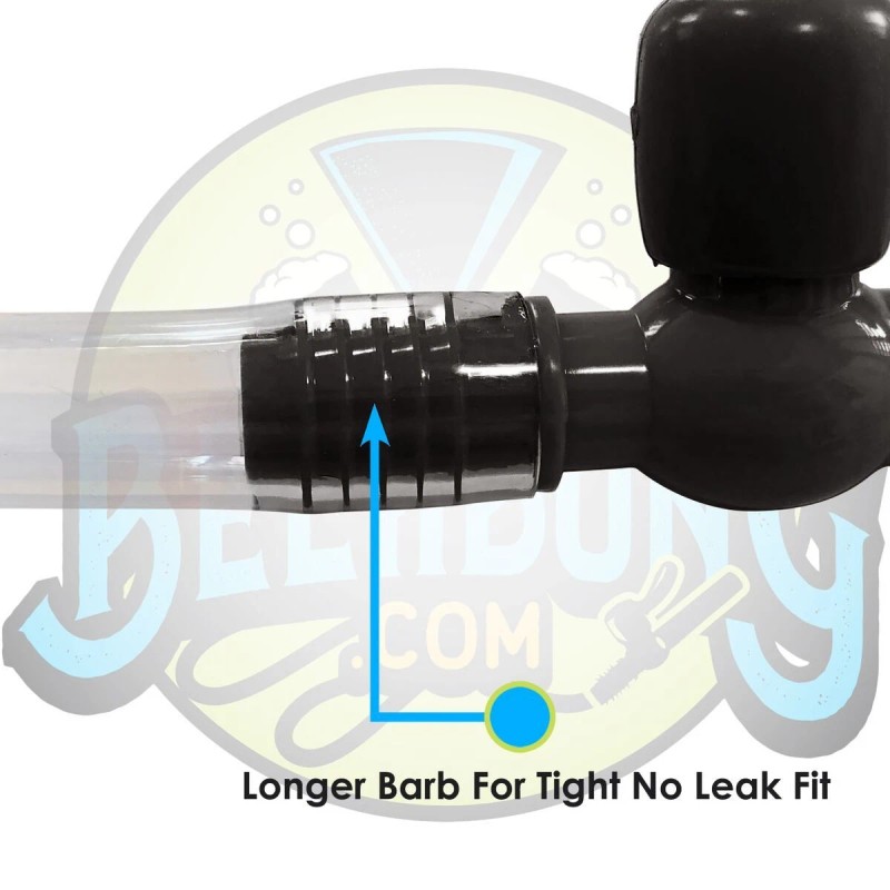 BeerBong.com Large Beer Bong Funnel | Black Valve (3’ Long)