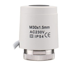 Wengart Actuator for Underfloor Heating WG2209,AC230V Normally Open M30*1.5 Thread,Visible On and Off for regulating The Heat Output of Heating Systems