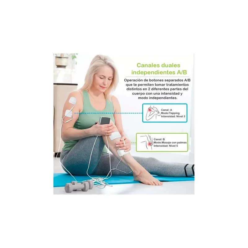 Electroestimulador Tens Masaje Muscular 20 Modos
