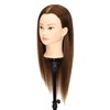 Female 100% Human Hair Mannequin Head Hair Styling Training Head