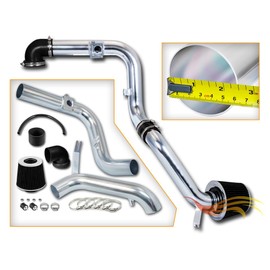 Rtunes Racing Cold Air Intake Kit + Filter Combo BLACK Compatible For 00-03 Focus 2.0L I4