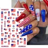 4th of July Nail Art Stickers American Flag Independence Day