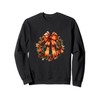 Autumn Bow Wreath Coquette, Fall Girly Coquette Design Sweatshirt