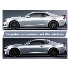 CONGCONG for Chevy Camaro American Flag Decal Rear Side Window Decal Compatible with Chevy Camaro 2010-2015, Matte Black American Flag Sticker(2 Pieces) (10-15)