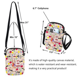 Iconic Friendship Goals Cross body Bag Let's Fold Scarves Costume Party Gift Business Women Special Gay Icons (Fold Scarves)