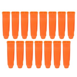 Packof 15 Orange Plastic Survival Whistle for Survival Rescue Sports in Emergency