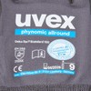 Uvex 600499 PHYNOMIC all-round glove, size 09, grey/black