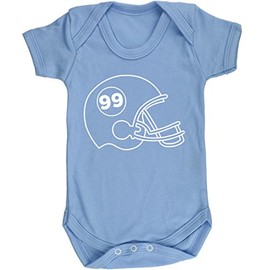 Hippowarehouse American Football Helmet baby vest bodysuit (short sleeve) boys girls