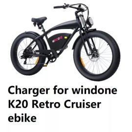 coming data FAST 3A battery Charger power supply  For WINDONE k20 retro cruiser ebike