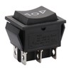 Baomain Momentary Rocker Switch 6 Pin DPDT Button On/Off/On AC