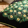 Holibeat Spring Embroidered Birds Tree Throw Pillow Covers Peacock Decorative