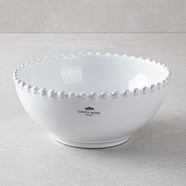 Costanova White Pearl Cotton Dish 19cm Cuisine de Maman / 코스타노바 화이트펄 면기 19cm 퀴진드마망