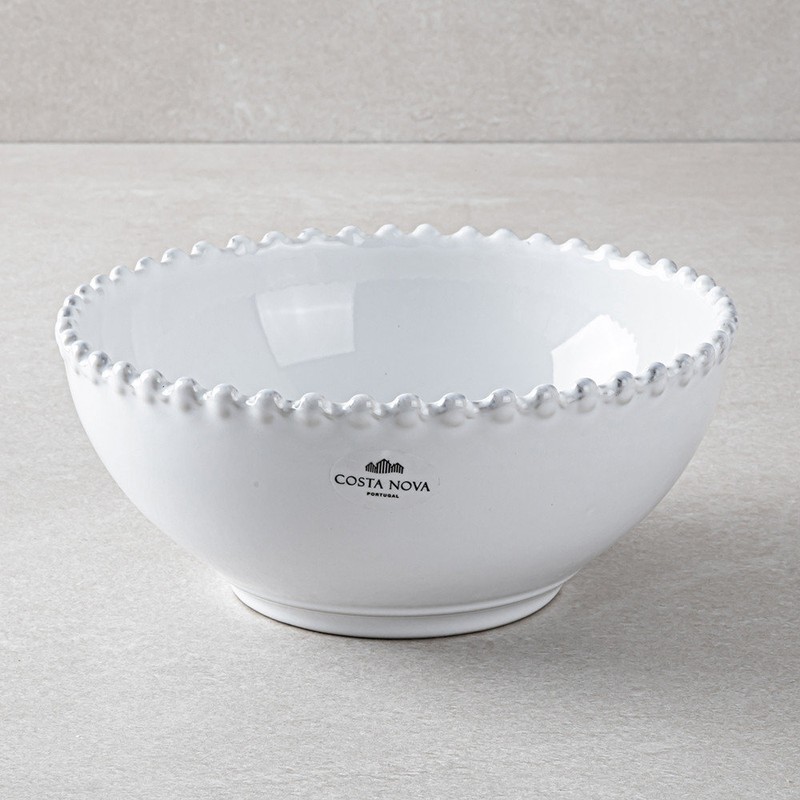 Costanova White Pearl Cotton Dish 19cm Cuisine de Maman /