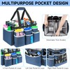 Large Rolling Cleaning Caddy Bag with Detachable Trolley,Cleaning Cart on