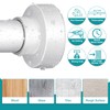 YNL Tension Curtain Rod 34-66 inches-Never Rust, Non-Slip, No Drill